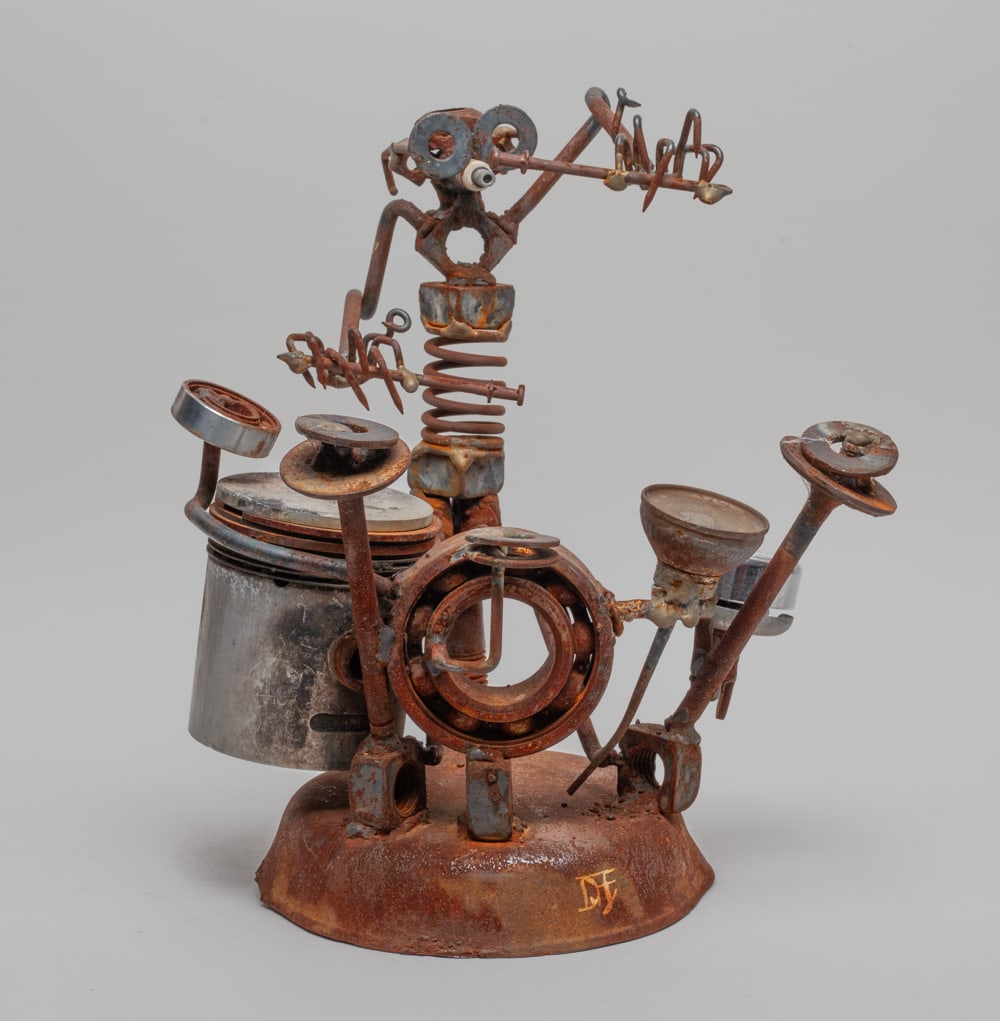 Mid-century Designed Art Metal Sculpture (1 of 13)