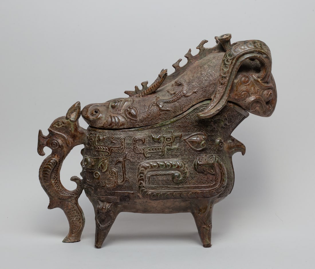 Massive Chinese Bronze Covered Vase (1 of 12)