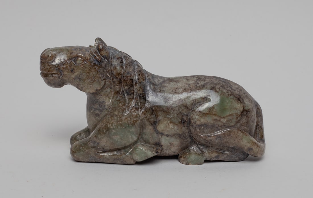 Large Chinese Burnt Jade Sculpture of Horse (1 of 12)