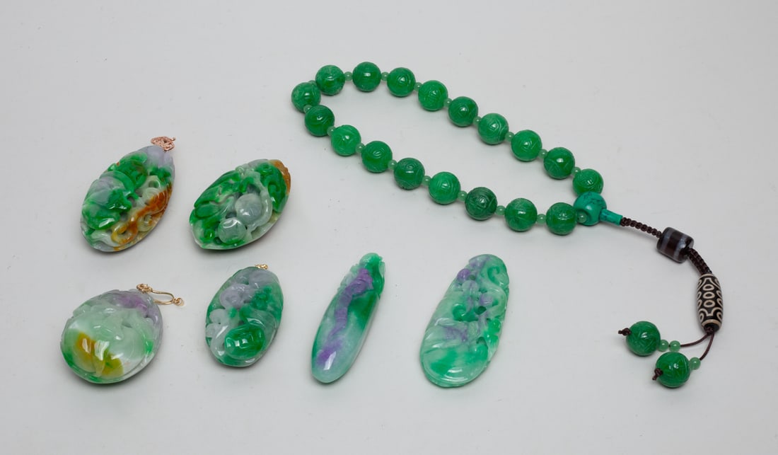 Set Chinese Jade Like Carvings (1 of 12)