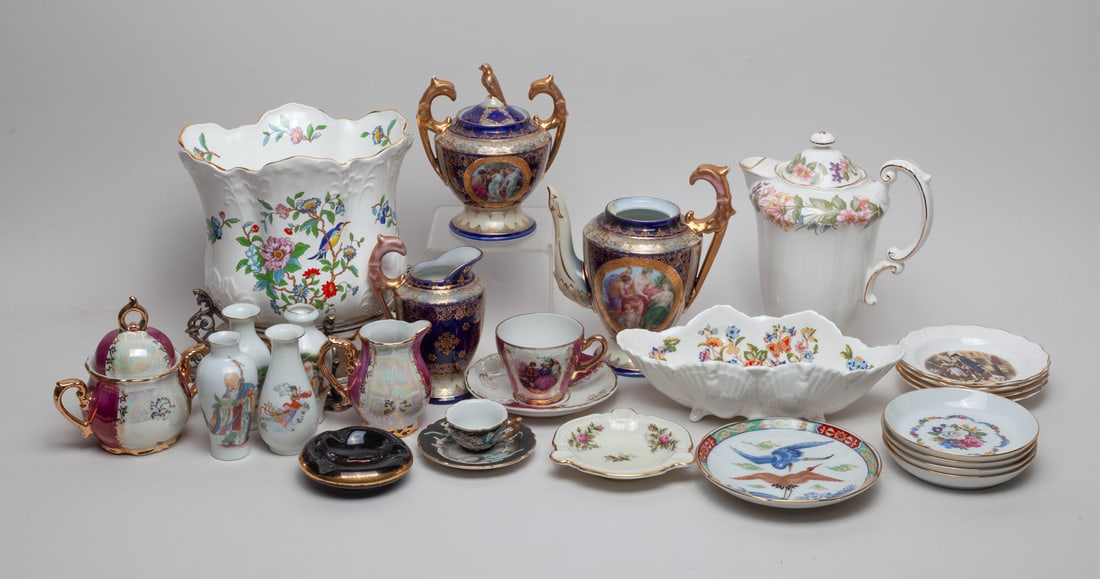 Vintage Continental Famille Rose Porcelains (1 of 8)