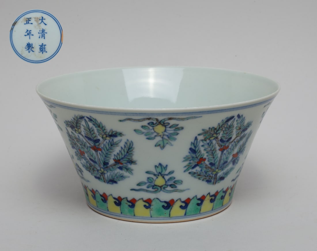 Chinese Douchai Porcelain Large Bowl (1 of 8)