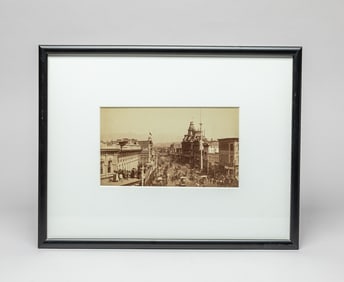 B & W Sepia Photograph, Cityscape of SF