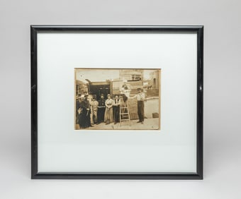 B & W Sepia Photograph, 1990s City Folk of SF