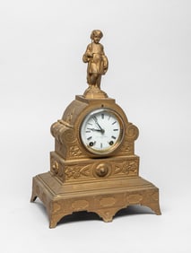 Vintage Gold Color Table Clock