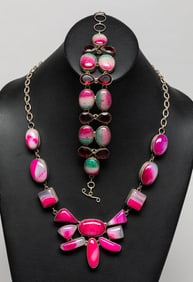 Vintage Silver & Gemstone Necklace