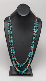 Zuni Fetish Turquoise Like Necklace