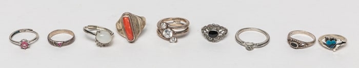 Estate Silver & Gemstone Rings