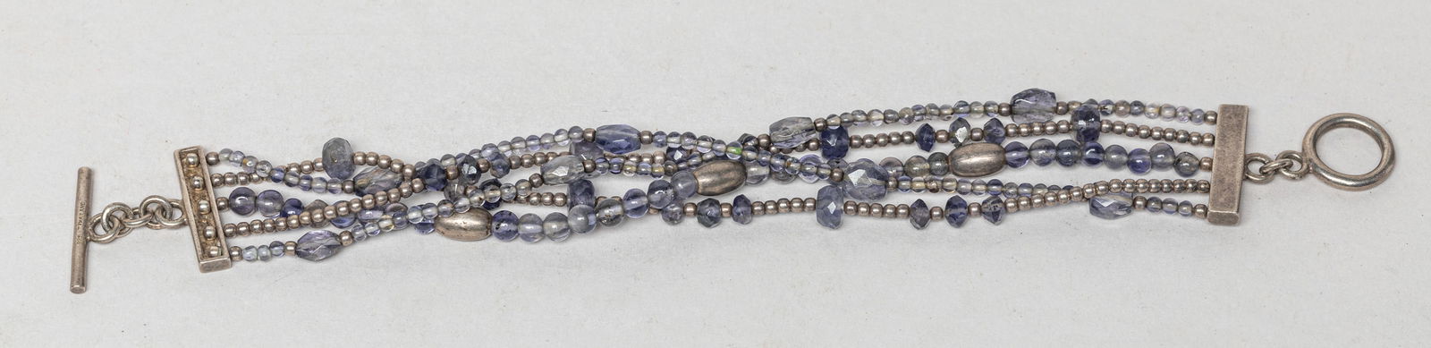 Vintage Silver & Amethyst Bracelet (1 of 7)