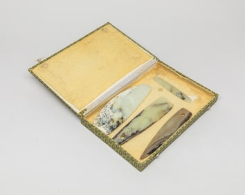 Collectible Chinese Jade Axe Sets