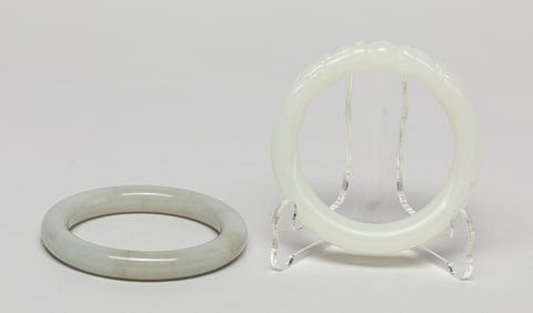 Chinese White Jade Bangles