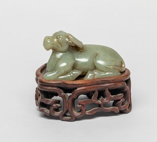 Chinese Pale Celadon Jade Paper Weight