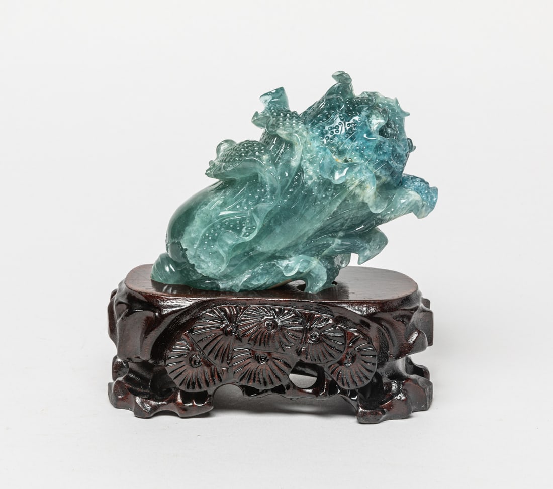 Large Chinese Aquamarine Sculpture (1 of 12)