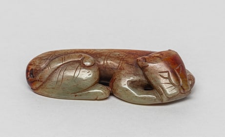 Chinese Ming Type Russet Jade Beast