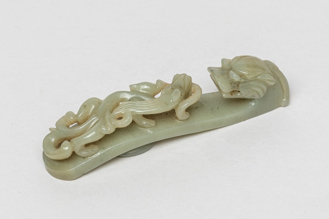 Chinese Large Jade Belt Buckle (1 of 12)