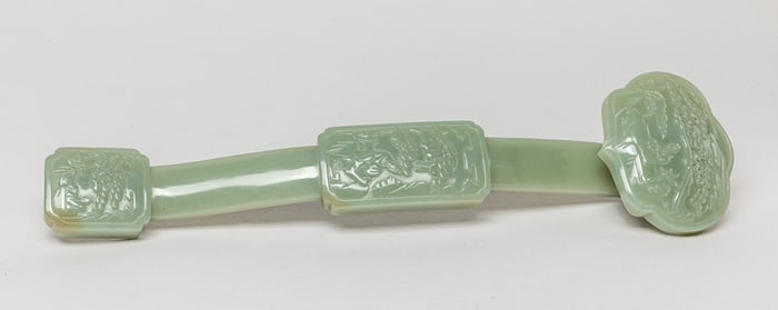 Large Chinese Jade Sculpture of Ruyi