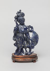 Chinese Lapis Figure of Lady