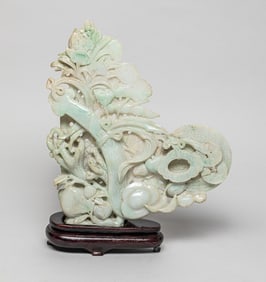Large Chinese Nature Jade Jadeite Sculpture