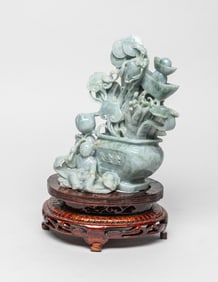 Large Chinese Nature Jade Jadeite Sculpture