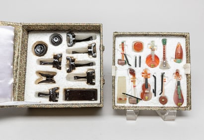 Rare Chinese Cameo Agate Sculptures