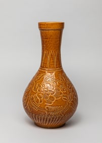 Chinese Ming Type Brown Glazed Porcelain Vase