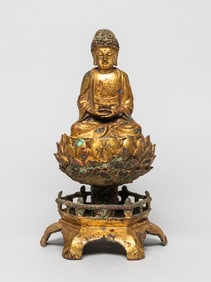 Chinese Gilt Bronze Buddha
