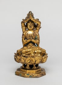 Chinese Gilt Bronze Buddha