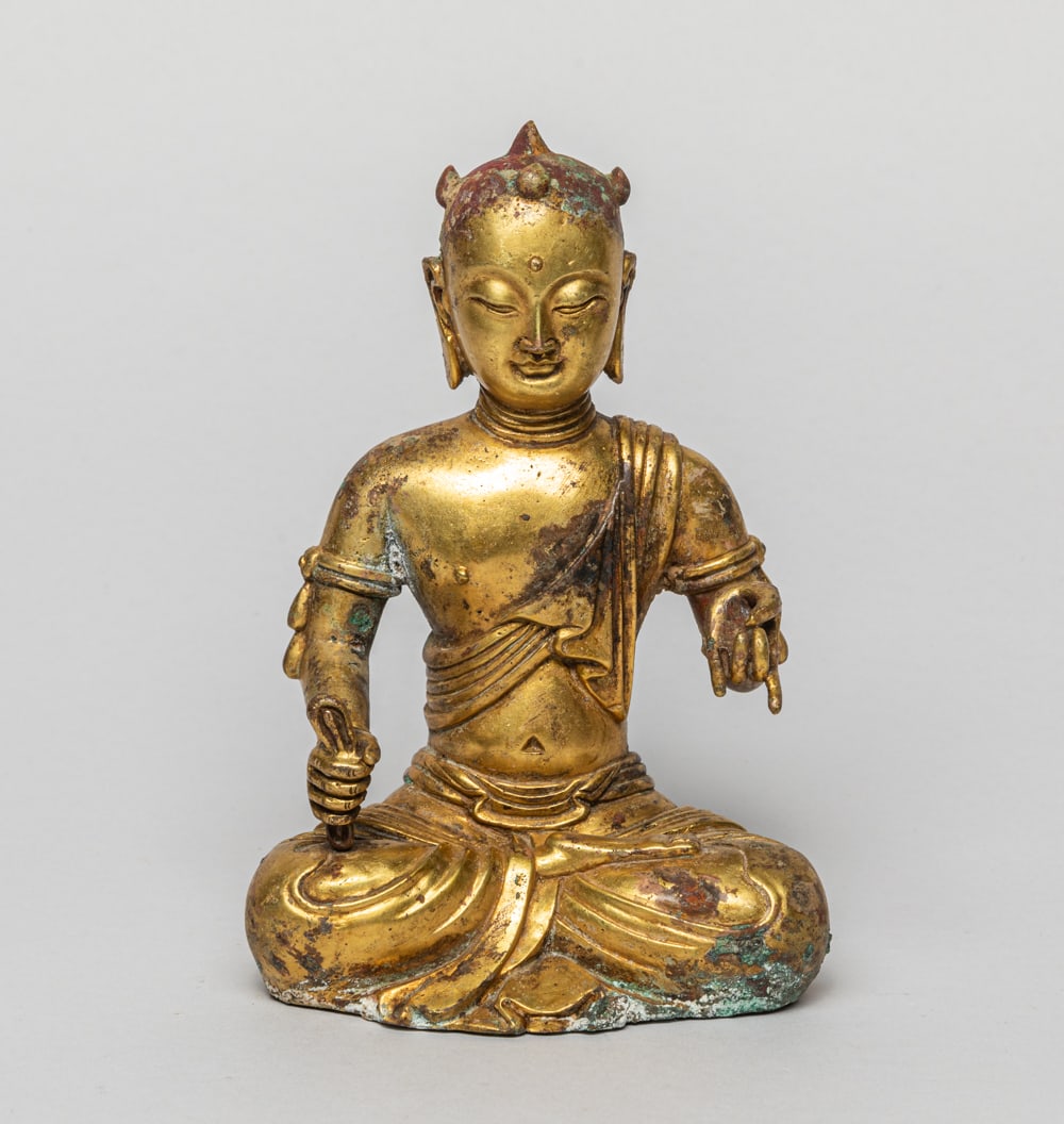 Chinese Gilt Bronze Seating Buddha (1 of 12)