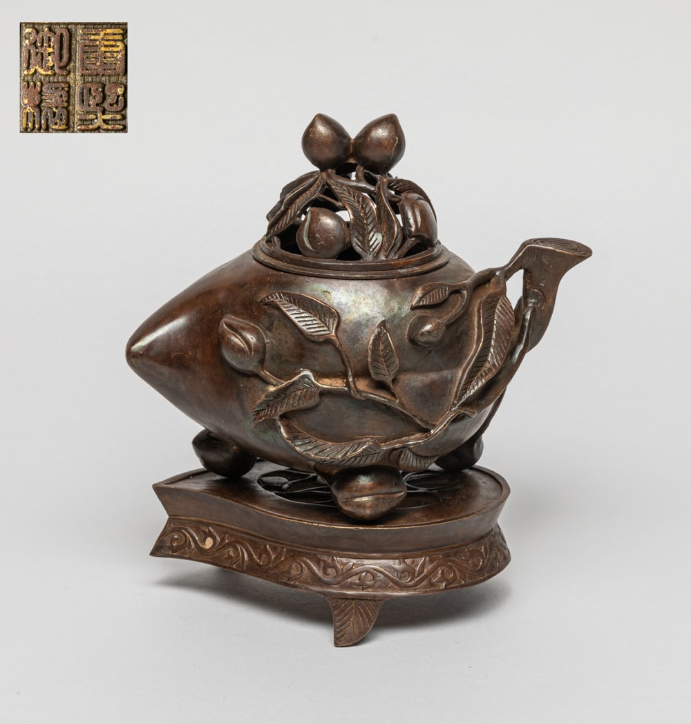 Chinese Special Form Bronze Censer (1 of 11)