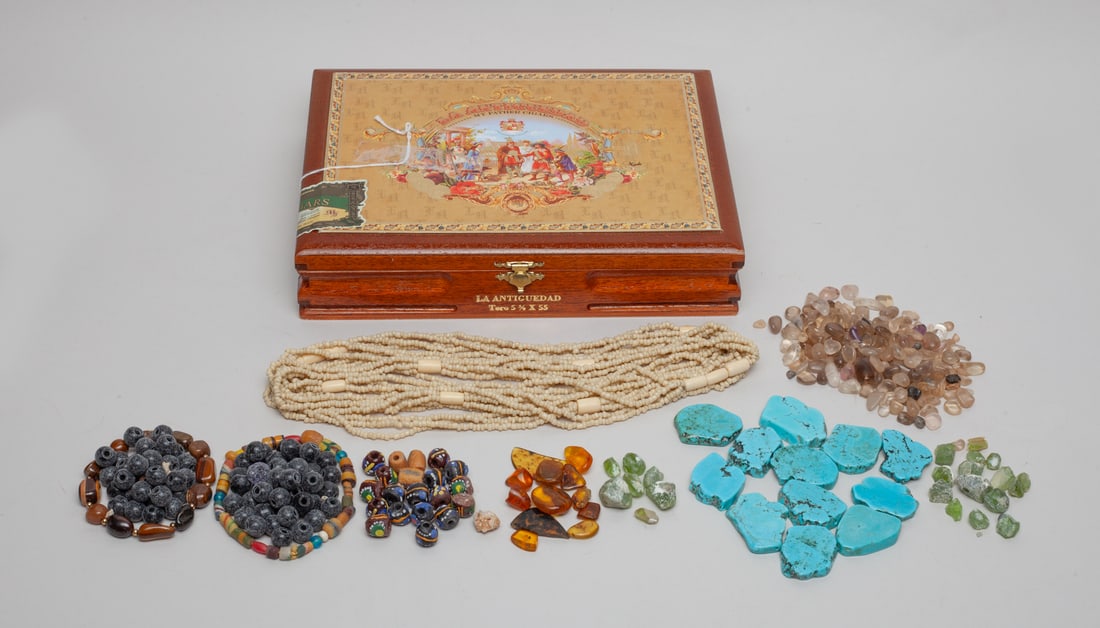 Estate Box of World Trade Beads (1 of 13)