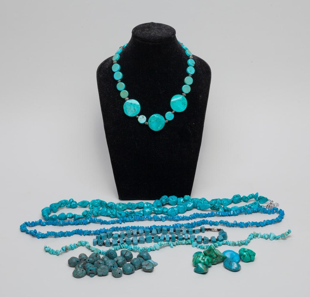 Large Set Zuni Type Turquoise Like Jewelry (1 of 10)