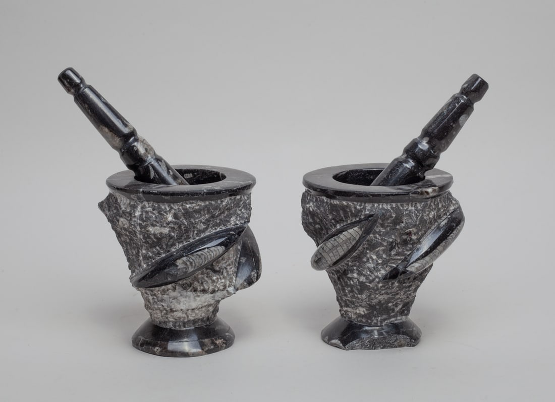 Two Fossil Carved Decors (1 of 10)