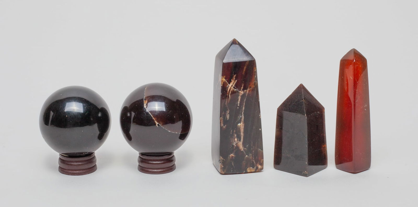 Large Set Root Amber Balls & Points (1 of 12)