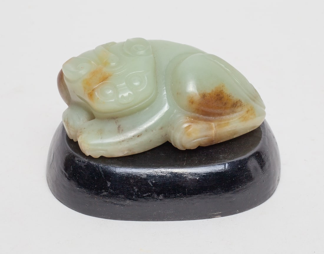 Chinese Russet Jade Beast w/ Stand (1 of 8)