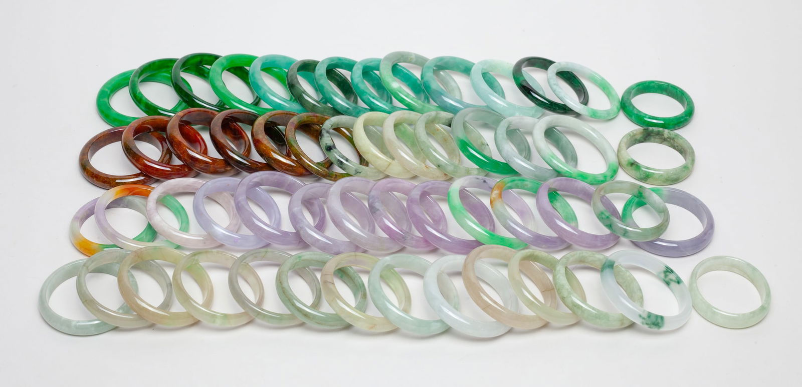 Estate Chinese Colored Stone Bangles (1 of 11)