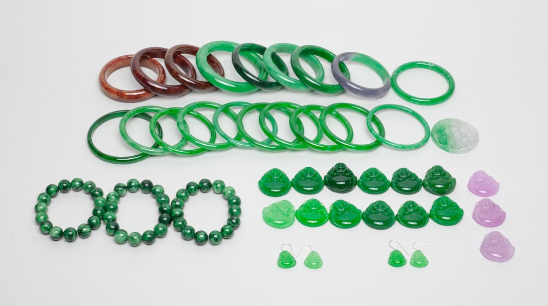 Estate Chinese Colored Stone Jewelry (1 of 12)
