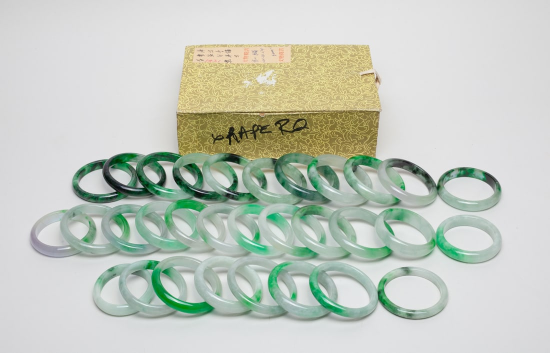 Estate Box of Chinese Export Bangles (1 of 11)