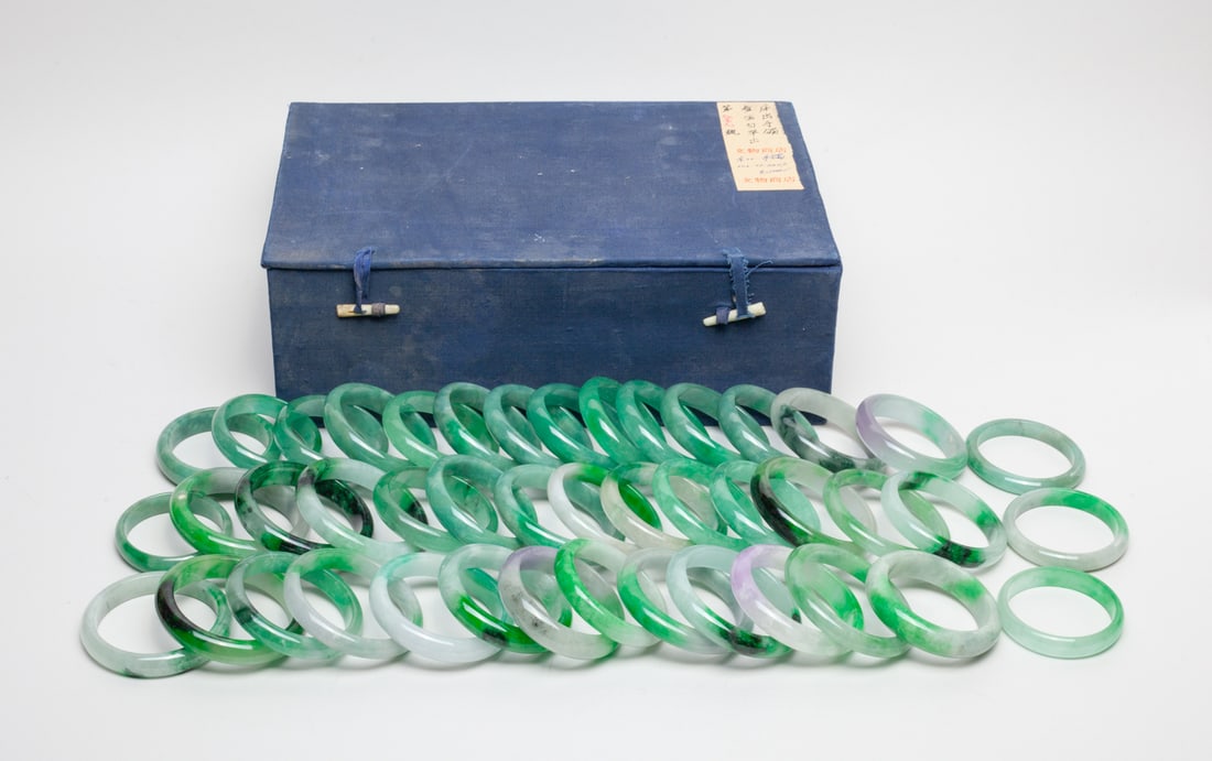 Estate Box of Chinese Export Bangles (1 of 10)