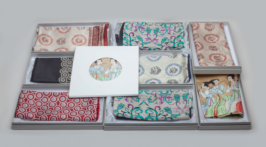 Estate Chinese Silk Pieces, Museum Reproduction (1 of 12)