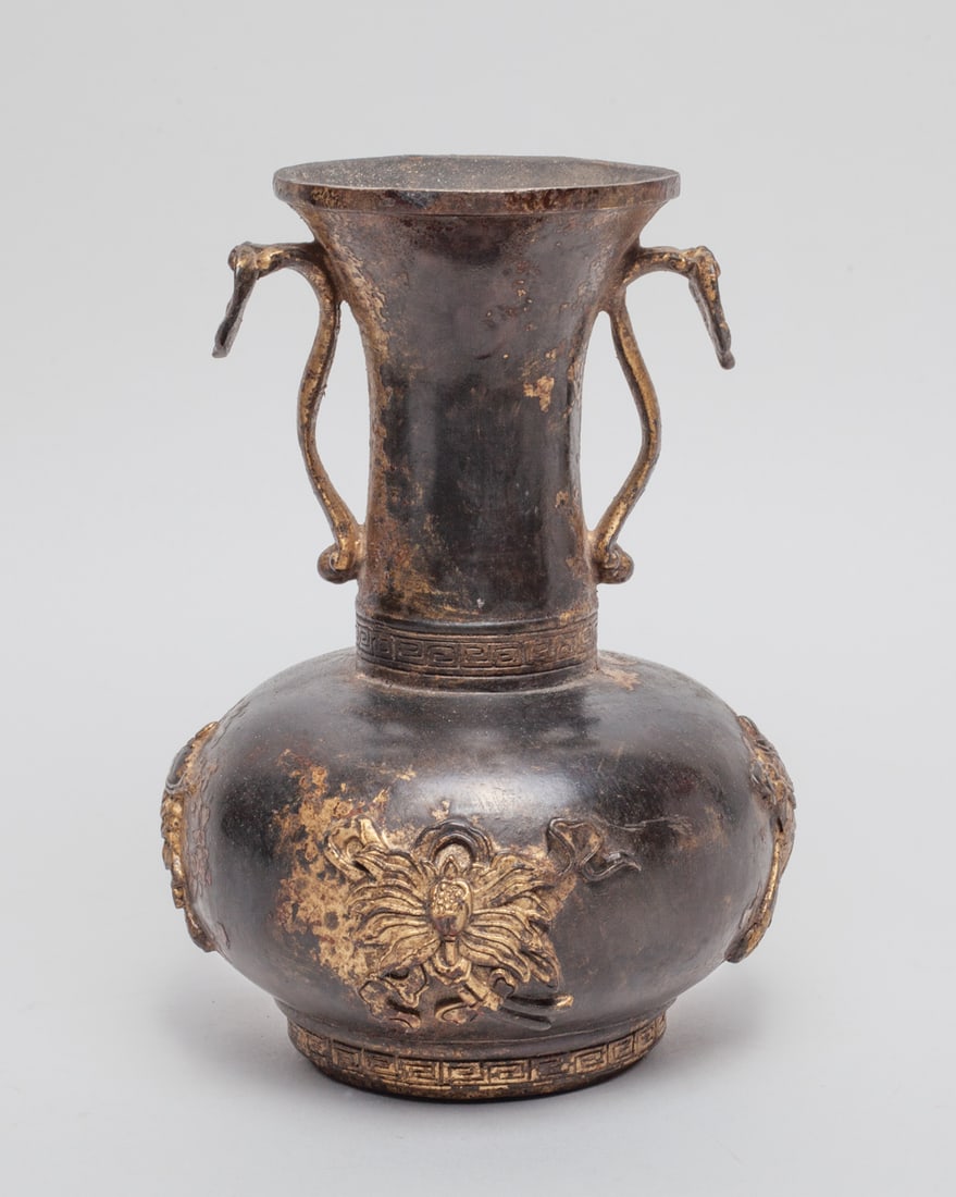 Chinese Gilt Metal Vase (1 of 13)
