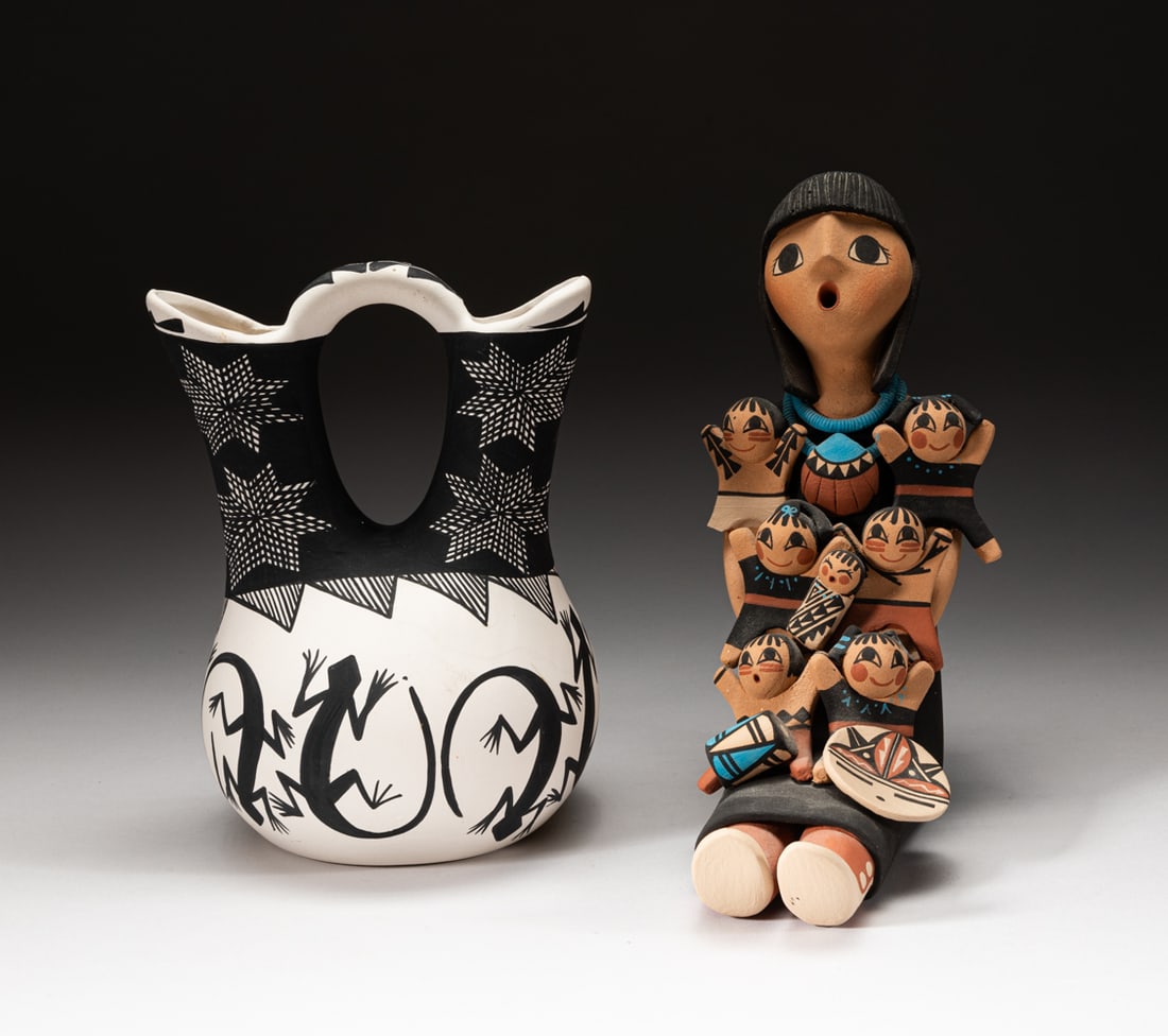 American Indian Painted Pottery Figures (1 of 11)