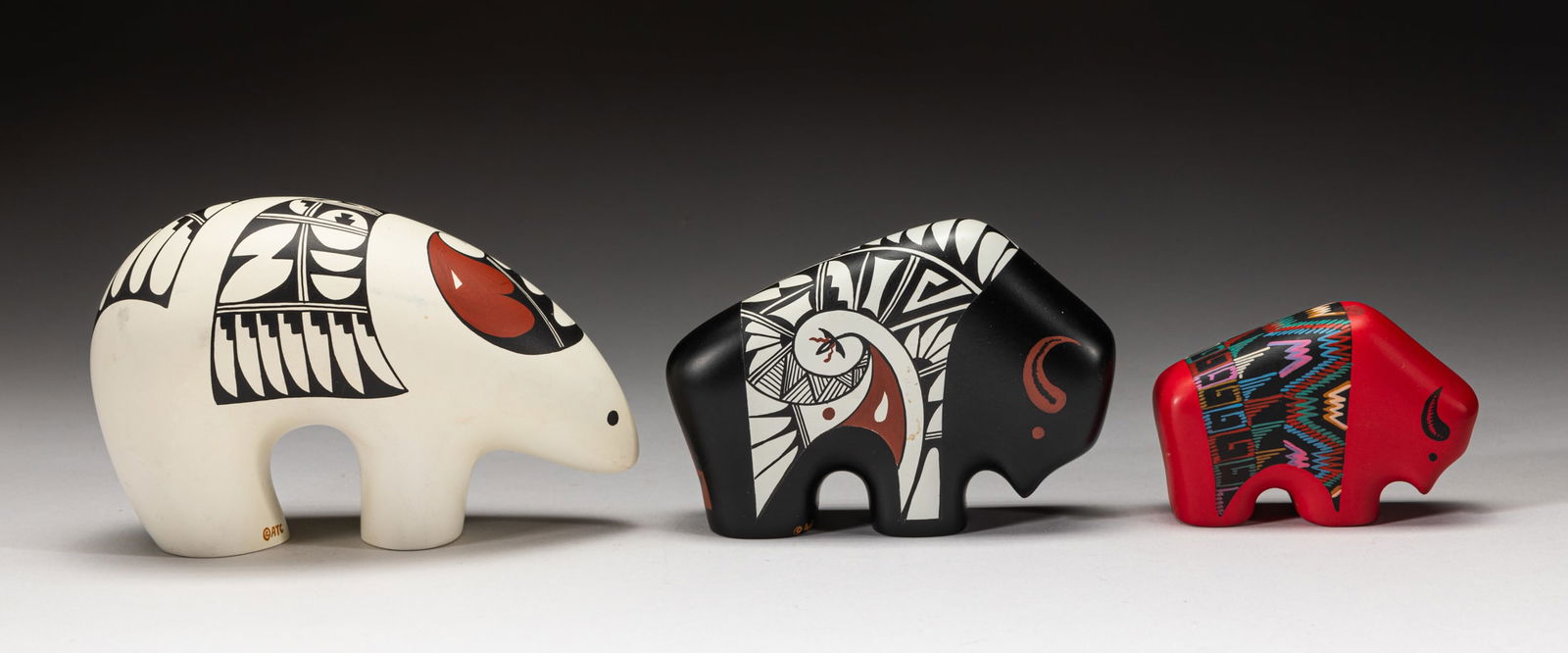 American Indian Painted Pottery Figures (1 of 10)