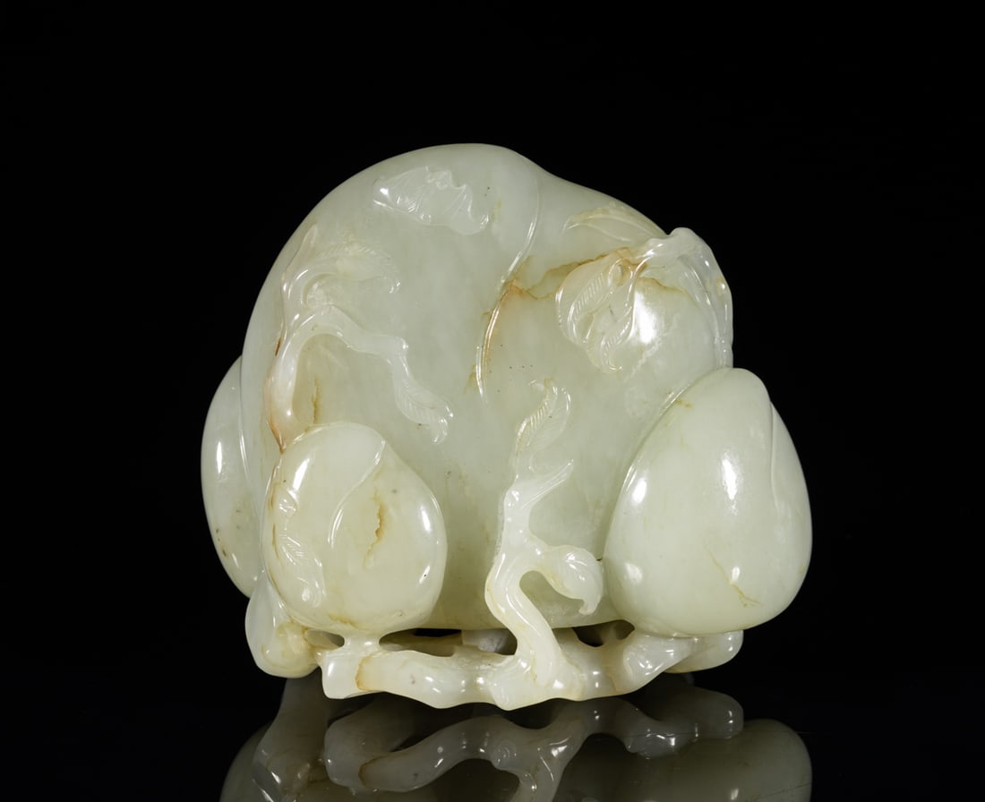 Lg Chinese White Jade Peach (1 of 12)