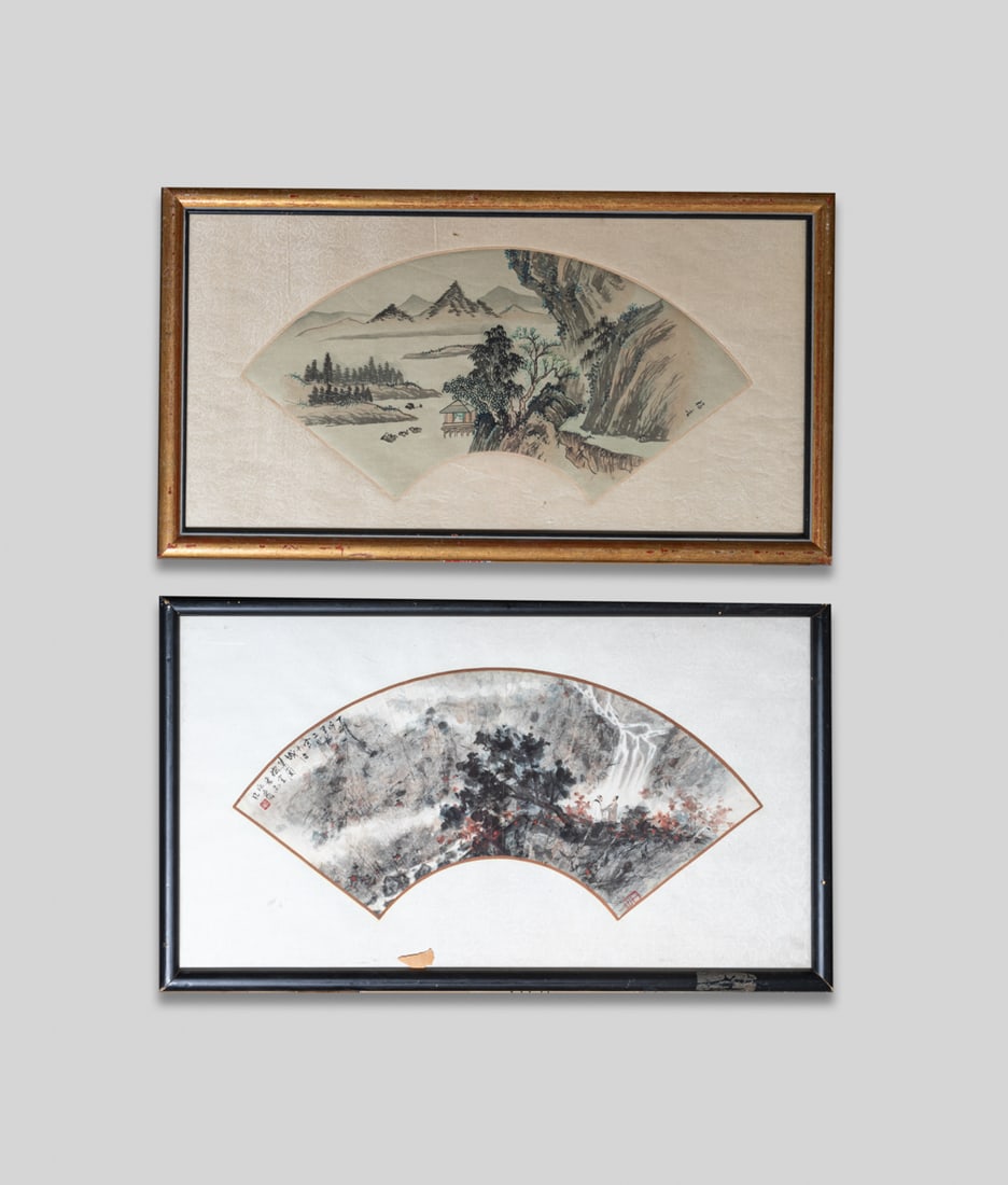 Two Chinese Fan Paintings (1 of 9)