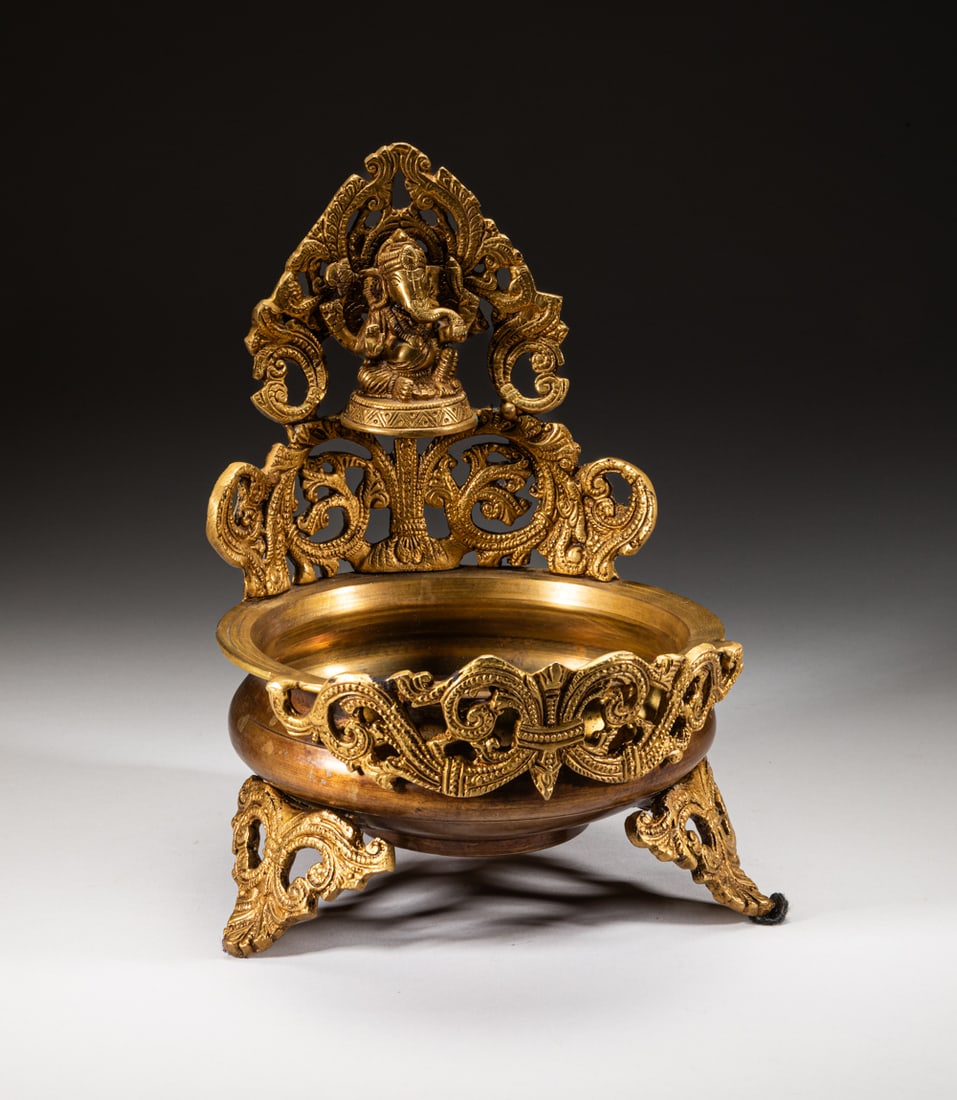 Indian Bronze Hand Wash Bowl (1 of 10)