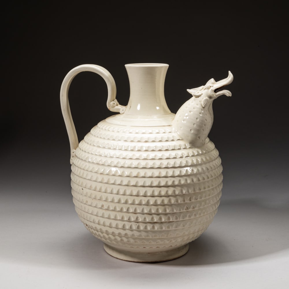 Large Korean Cream Glazed Porcelain Pot (1 of 8)