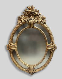 Large Vintage Rococo Type Mirror