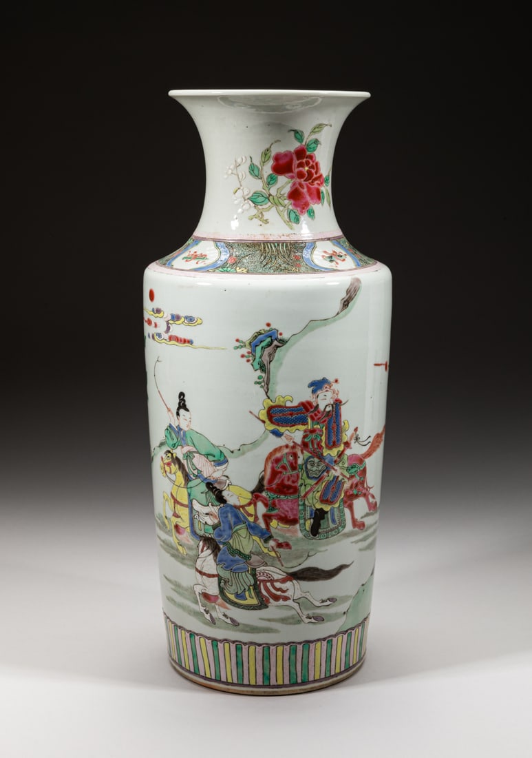 Tall Chinese Export Porcelain Vase (1 of 13)