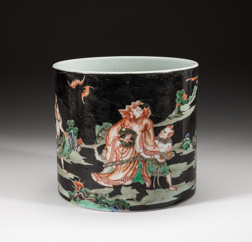 Chinese Wuchai Porcelain Brush Pot (1 of 13)