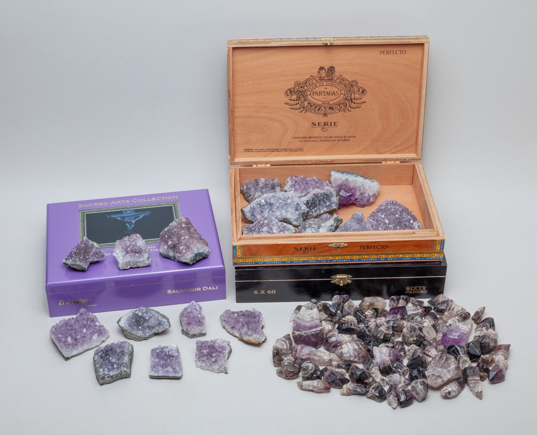 Large Set Amethyst Stones (1 of 10)